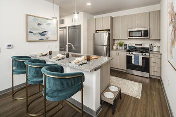 Eat-in kitchen table with sink
